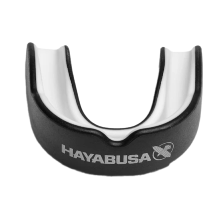 Капа боксерская HAYABUSA COMBAT MOUTH GUARD Black/White