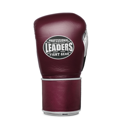Перчатки боксерские LEADERS LEAD Series Long Velcro  RD/BK/SIL