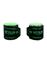Бинты боксерские Venum Tartan Neon Green 4.5m