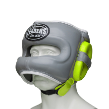 Шлем боксерский LEADERS FANCY с бамперной защитой GR/GN
