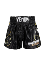 Шорты тайские Venum VTC Flames Black/Gold
