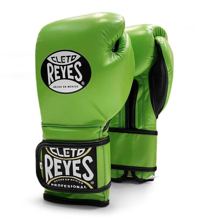 Перчатки тренировочные CLETO REYES на липучке, GREEN