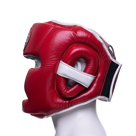 Шлем боксерский LEADERS LS FULL FACE RD/WH