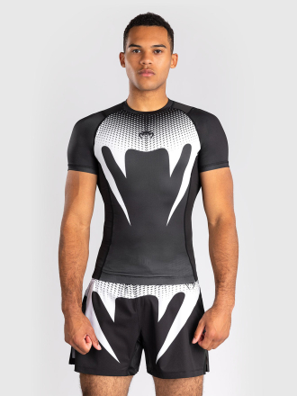 Рашгард Venum No Gi Black/White S/S