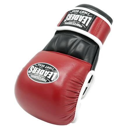 Перчатки MMA LEADERS SPARRING RD/BK