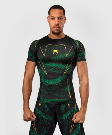 Рашгард Venum Matupa Black/Green/Gold S/S