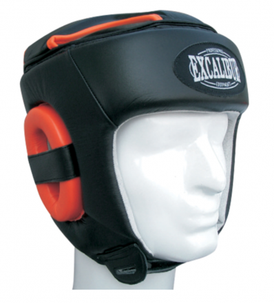 Шлем боксерский Excalibur 719 Buffalo Leather - Black/Red