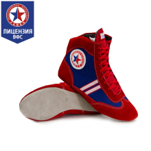 Самбовки КРЕПЫШ "Атака" комбинированные, красно-синий