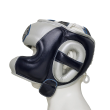 Шлем боксерский LEADERS LS ULTRA с бамперной защитой BL/SIL