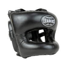 Шлем боксерский LEADERS CR с бамперной защитой BK