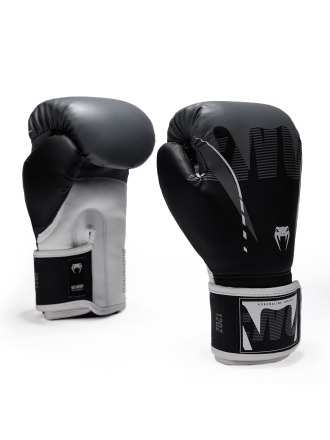 Перчатки боксерские Venum Adrenaline Black/Silver Grey