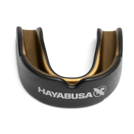 Капа боксерская HAYABUSA COMBAT MOUTH GUARD Black/Gold