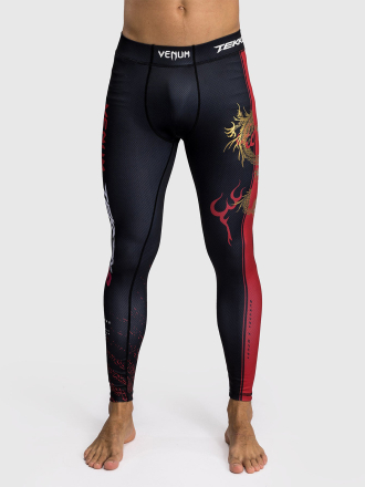 Тайтсы Venum x Tekken Marshall Black/Gold/Red