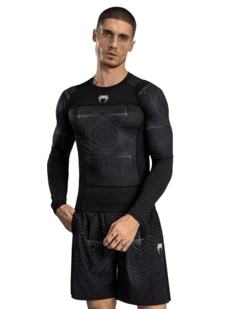 Рашгард Venum G-Fit Air Deep Black/Desert Sand L/S