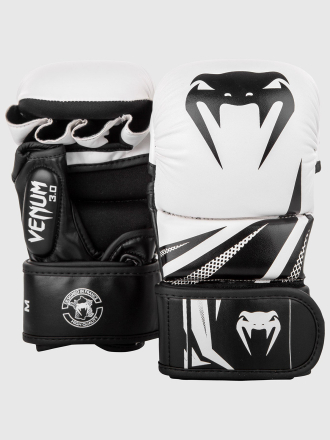 Перчатки ММА Venum Challenger 3.0 White/Black