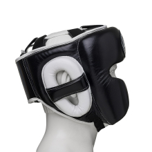 Шлем боксерский LEADERS LS MEX  VELCRO BK/WH 1/2