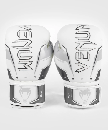 Перчатки боксерские Venum Elite Evo Grey/White