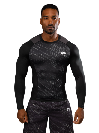 Рашгард Venum Rapid Black/Storm Grey L/S
