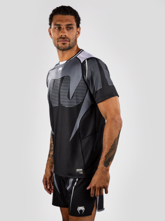 Футболка спортивная Venum Adrenaline Black/Silver Grey