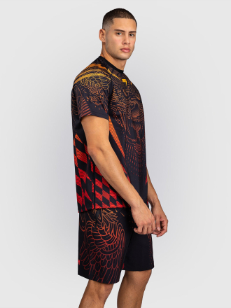 Футболка спортивная Venum Quetzal Fury Black/Fury Red/Tangerine