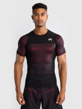 Рашгард Venum G-Fit Air Deep Black/Fire Red S/S