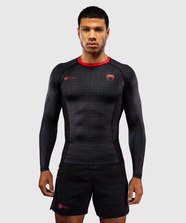Рашгард Venum x Roger Gracie Black/Red L/S