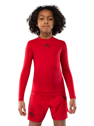 Рашгард детский Venum Contender Cherry Red L/S