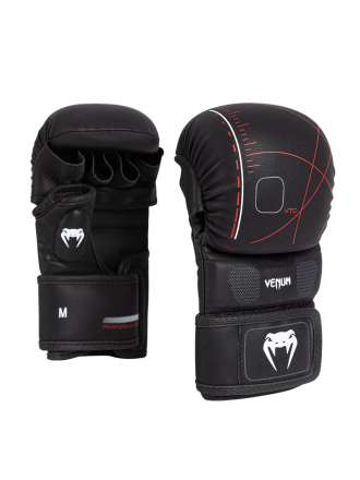Перчатки ММА Venum Tactical XT Black/Fire Red