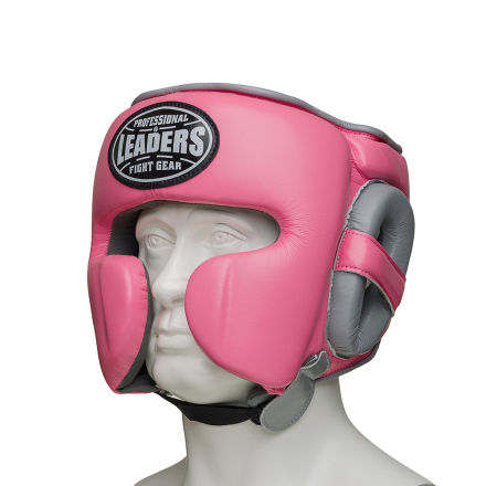Шлем боксерский LEADERS MEX FANCY PNK/GR