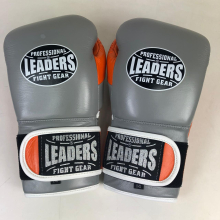 Перчатки боксерские LEADERS LS FANCY GR/OR 14oz, УЦЕНКА
