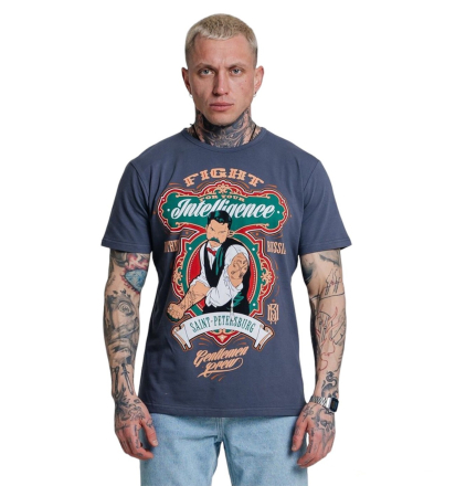 Футболка Mother Russia "Клуб джентельменов" тёмно-серый