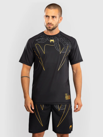 Футболка спортивная Venum Serpenti Black/Silver/Gold