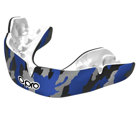 Боксерская капа OPRO Instant Custom-Fit Camo Blue
