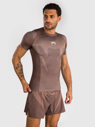 Рашгард Venum No Gi Chocolate Brown S/S