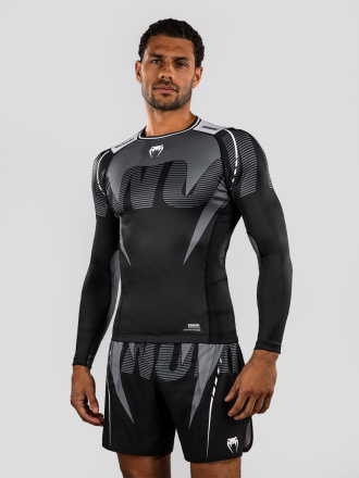 Рашгард Venum Adrenaline Black/Silver Grey L/S