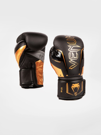 Перчатки боксерские Venum Elite Evo Black/Bronze