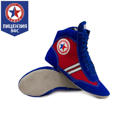 Самбовки КРЕПЫШ "Атака" комбинированные, сине-красный