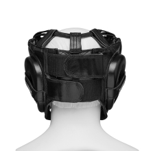 Шлем боксерский LEADERS CR с бамперной защитой BK