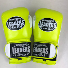 Перчатки боксерские LEADERS LS FANCY SOFT GN/WH, 12oz, УЦЕНКА