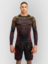 Рашгард Venum Quetzal Fury Black/Fury Red/Tangerine L/S