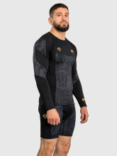Рашгард Venum x Chimaev Wild Borz Black/Grey/Gold L/S