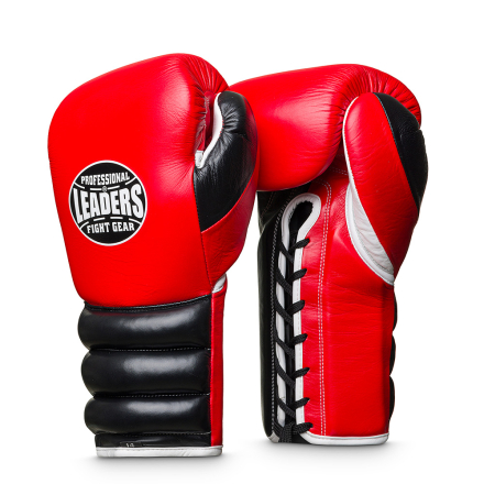 Перчатки боксерские LEADERS LEAD SERIES на шнуровке