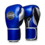 Перчатки боксерские LEADERS LeadSeries Long Velcro Custom  BL/BK/SIL