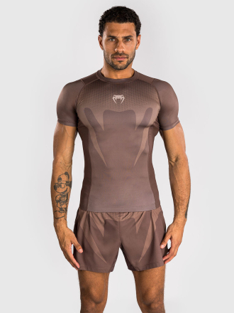 Рашгард Venum No Gi Chocolate Brown S/S