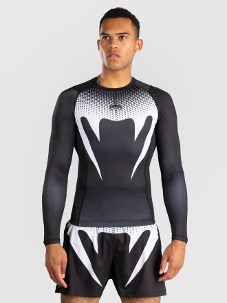 Рашгард Venum No Gi Black/White L/S