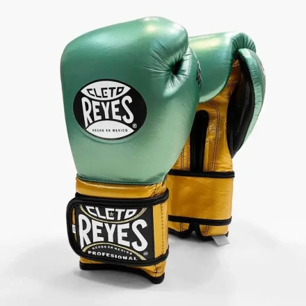 Перчатки тренировочные CLETO REYES Green/Gold WBC